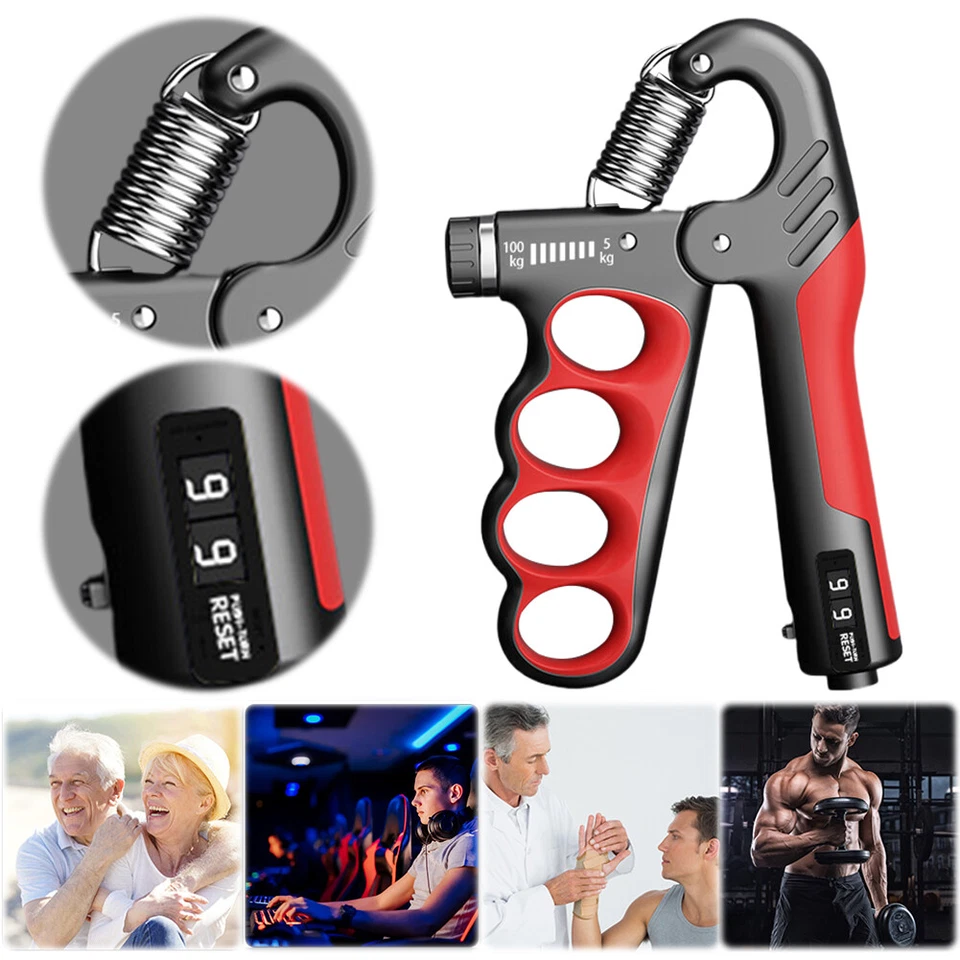 5-100 KG Grip Strength Trainer Hand Grip Strengthener Adjustable Resistance