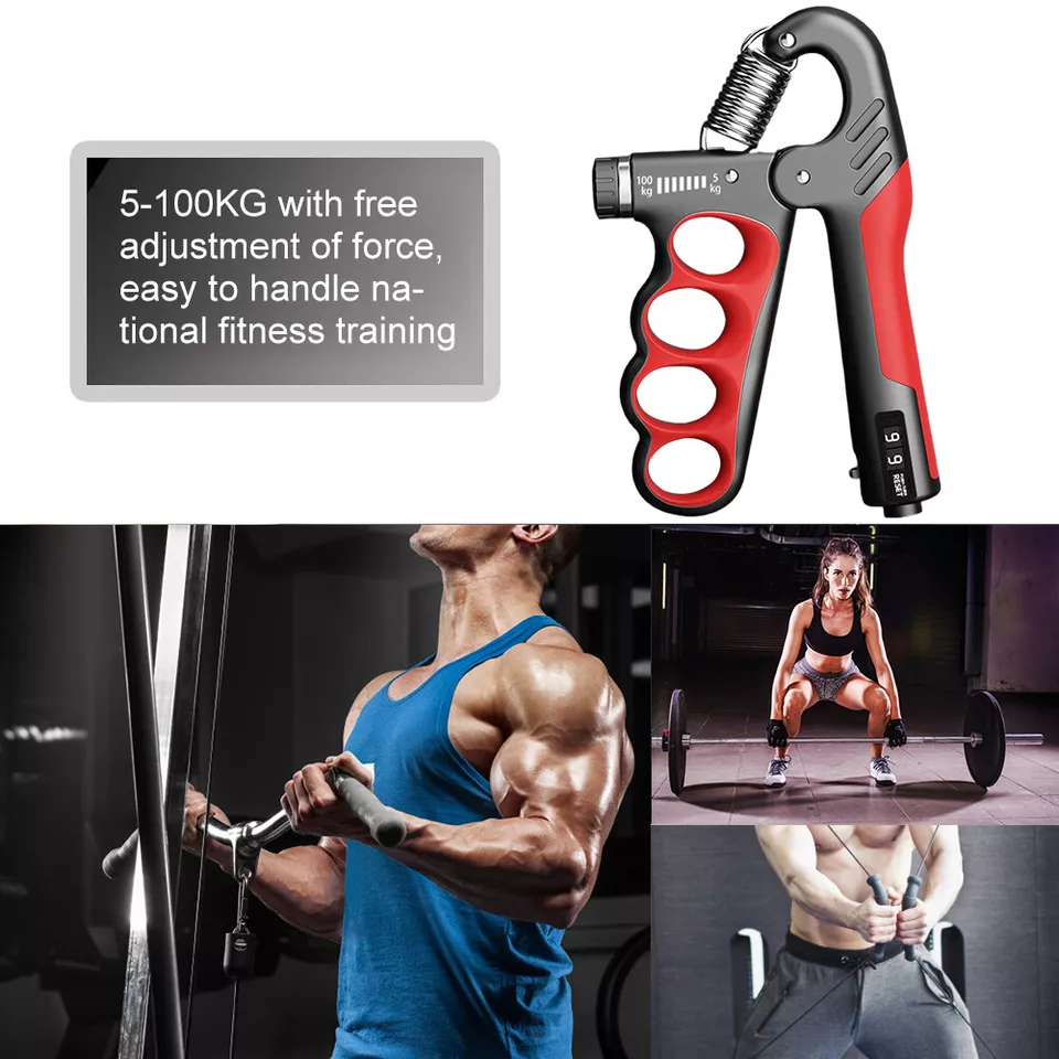 5-100 KG Grip Strength Trainer Hand Grip Strengthener Adjustable Resistance