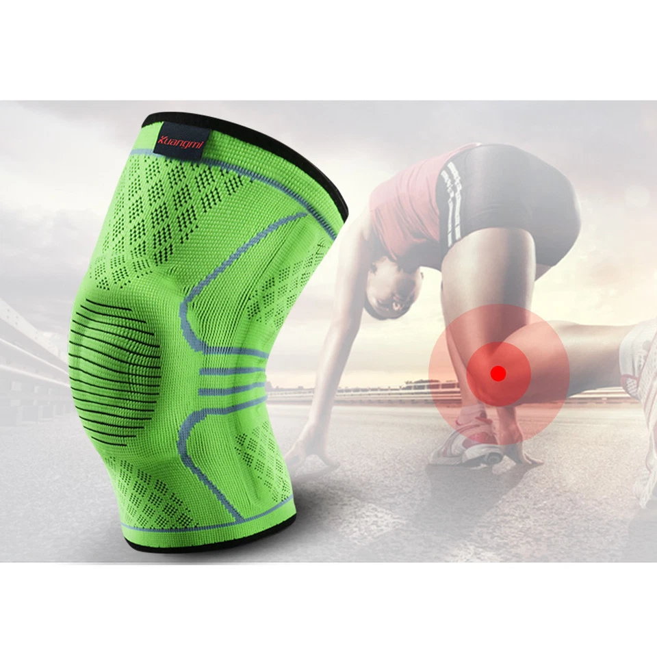 Knee Compression Sleeve Support Brace pad Anti Slip Pain Relief